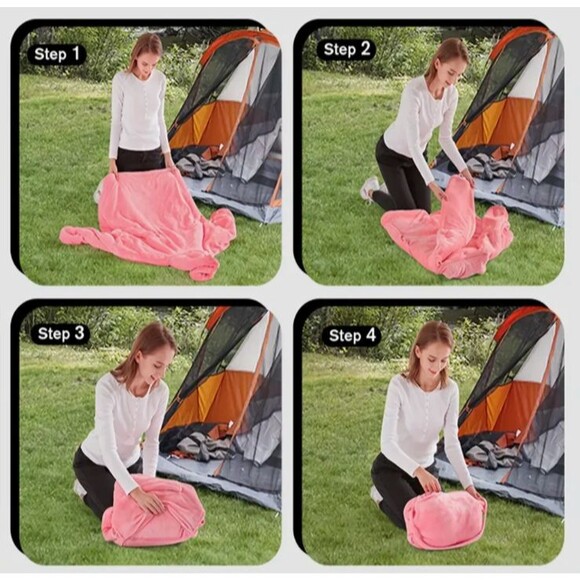 wearable blanket hoodie oversized sherpa hooded blanket sweatshirt, assorted - Picture 5 of 9